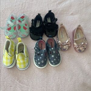 Kids Shoes Set - Assorted Colors, Size 2